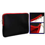 Soft Sleeve Case Zipper Bag with Red color for 10.2 inch Laptop, Special for christmas gift